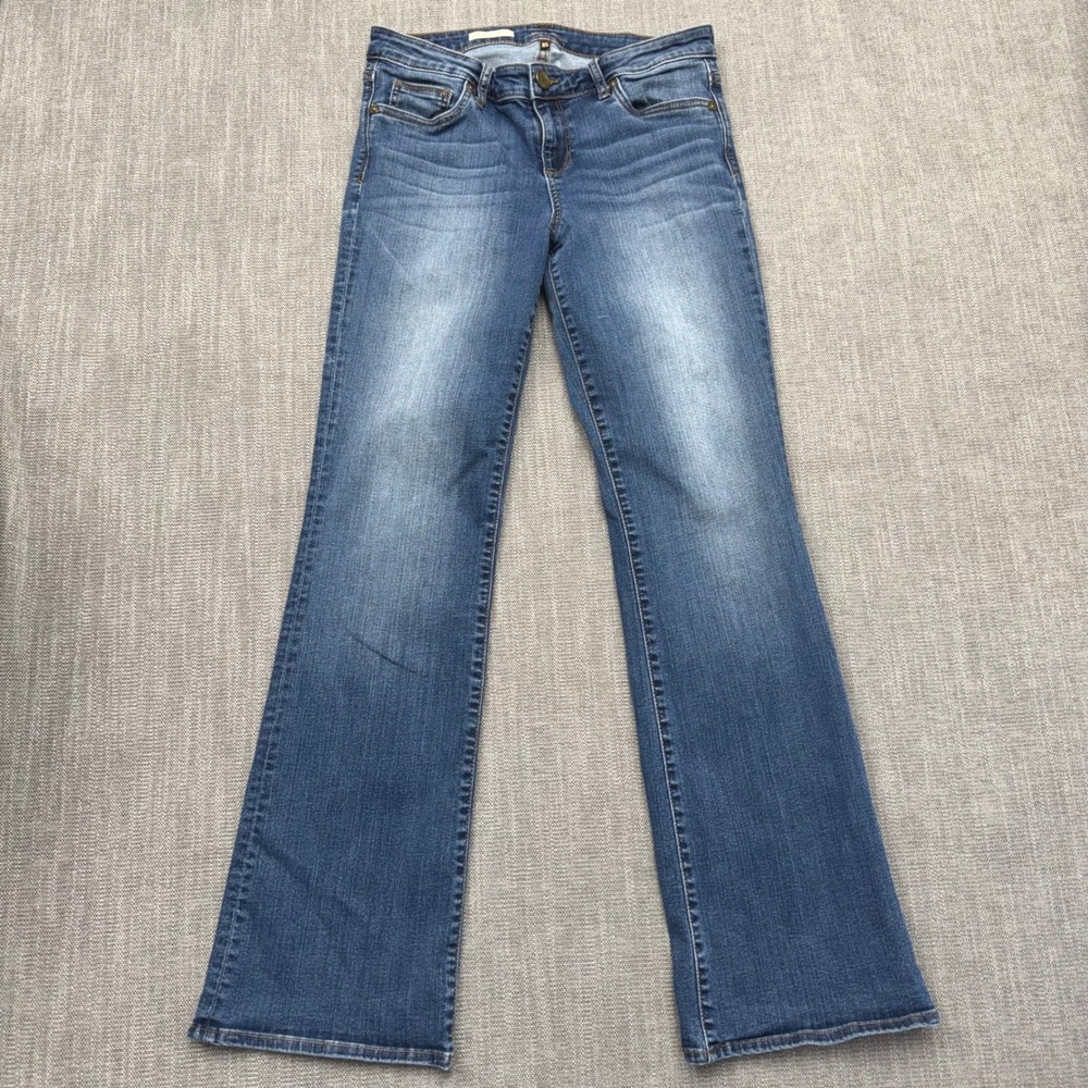 Kut from the Kloth Baby Bootcut Jeans Medium Wash Blue Denim SP067MD5S Womens 8S